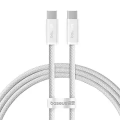 BASEUS - CABLE USB C a C - 100W - CARGA RAPIDA - 1MT - BLANCO