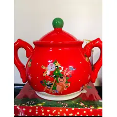 GENERICO - Azucarera Rojo con diseño Navideño