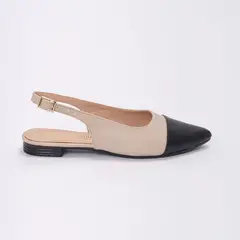 MAGDALENA SHOES - Slingback Paris 743 Beige-negro