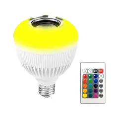 GENERICO - Foco LED RGB con parlante y control remoto