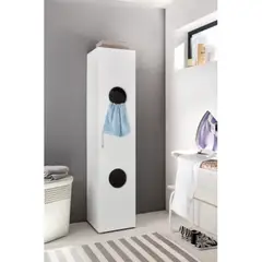 TU MESITA - Armario de Baño Práctico Blanco 185 cm