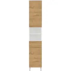 TU MESITA - Armario Alto de Baño Brandon 1 Cajón 2 Puertas