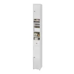 TU MESITA - Mueble de Baño Organizador Blanco 180 cm Alto