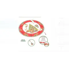 GENERICO - Porta paneton Navideño con diseño Arbolito