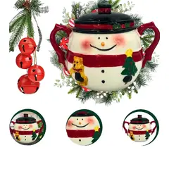 GENERICO - Azucarera Navideño con Diseño Muñeco de Nieve