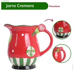 GENERICO - Jarra Cremera de Porcelana modo Navideño