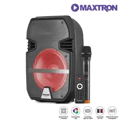 MAXTRON - Parlante LIBIDUM AC-MX 323AC BT USB iluminación LED recargable