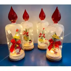 GENERICO - Velas Navideñas con luces Led