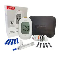 YUWELL - GLUCOMETRO 25 TIRAS, 100 LANCETAS
