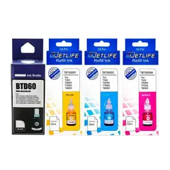 GENERICO - Pack De Tinta Brother Bt-d60bk y Bt5001 Compatible