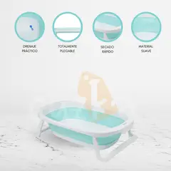 INFANTI - Bañera Plegable para Bebé «WHIPPY» Ligth Blue