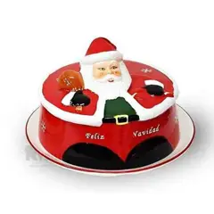 GENERICO - Quesera Navideño con diseño de Papa Noel