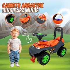 GENERICO - Carro de Juguete de Arrastre Dino para Niño
