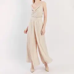 CAMILA VIALI - Pantalón florencia beige largo para mujer
