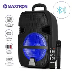 MAXTRON - PARLANTE BLUETOOTH PORTATIL MX321VB + MICROFONO INALAMBRICO