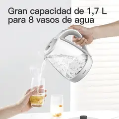 DEERMA - Hervidor Eléctrico de vidrio 1.7 L DEM-SH30W