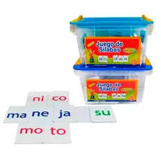 GENERICO - Juego Didáctico de Sílabas Acrílicas 105 piezas
