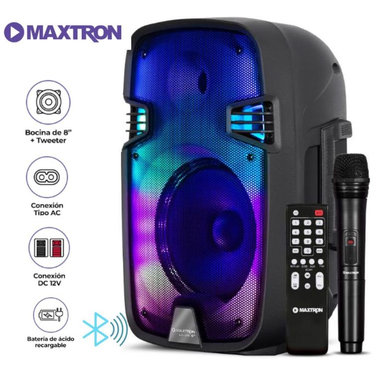 PARLANTE BLUETOOTH PORTATIL MX101W + MICROFONO INALAMBRICO