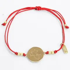NATHALIE BIRD - PULSERA MAPA PERÚ GOLD