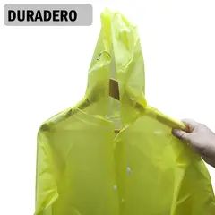 GENERICO - Kit 2 Ponchos Ligeros Impermeable con capucha y botones