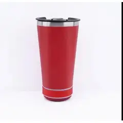 GENERICO - VASO TOMATODO TÉRMICO CON PARLANTE BLUETOOH ROJO