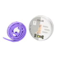 GENERICO - COLLAR ANTIPULGAS PARA PERRO GRANDE EN LATA - COLOR MORADO