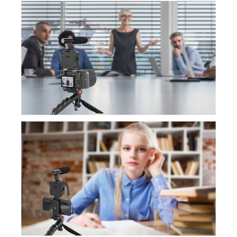 Kit De Creación De Videos Trípode Con Luz Led
