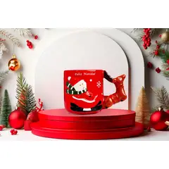 GENERICO - Taza Navideña con diseño Reno