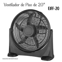 GENERICO - Ventilador de Piso de 20" - 95 Watts / EIFF-20 - NEGRO