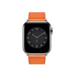 WIWU - Correa de Cuero genuino VACUNO - NARANJA - - 42mm-44mm-45mm-49mm