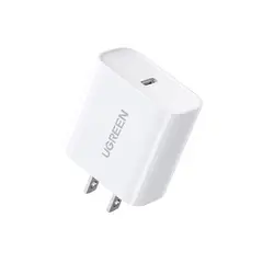 UGREEN - Cargador con carga rápida 20w USB C - BLANCO -