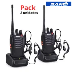 SANC - Radio comunicación compacto 5 KM 16 canales Equipo de comunicación