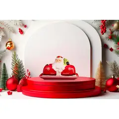 GENERICO - Mantequillera Navideña de Papa Noel