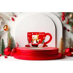 GENERICO - Taza Navideña con diseño Papa Noel