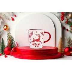 GENERICO - Taza Navideña con diseño Reno