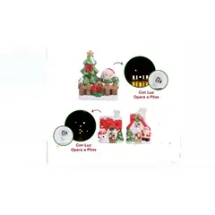 GENERICO - Adorno Navideño de Ceramica con luz Led