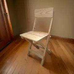 START FG - Silla de madera plegable en Pino natural laqueado