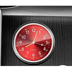 GENERICO - Reloj de Cuarzo para Interior de Auto - Rojo