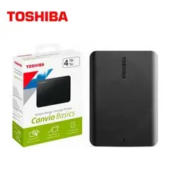 TOSHIBA - Disco Duro Externo Canvio Basics 4TB - Negro Mate - Portátil