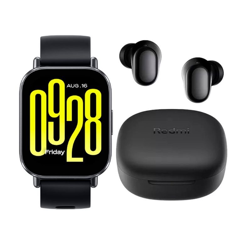 COMBO Redmi Watch 5 Active Llamadas+Redmi Buds 6 Play Negro