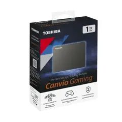 TOSHIBA - Disco Duro Externo Canvio Gaming 2TB - Negro - Portátil