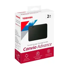 TOSHIBA - Disco Duro Externo Canvio Advance 2TB - Negro - Portátil