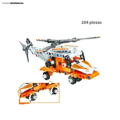 GENERICO - Set de Construcción Helicóptero de 204 Piezas Technology