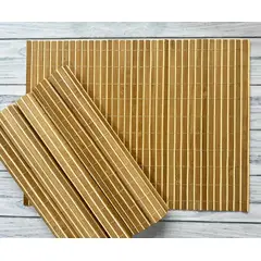 GENERICO - Individual de Mesa de Bambú Set 6 Unidades