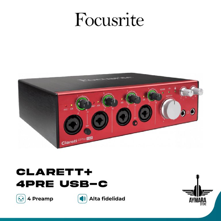Clarett+ 4Pre USB-C - Audio Interface