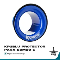 GENERICO - Kickport KP2BLU - Protector para Bombo Azul 6