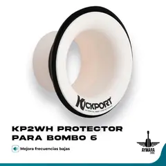 GENERICO - Kickport KP2WH - Protector para Bombo Blanco 6