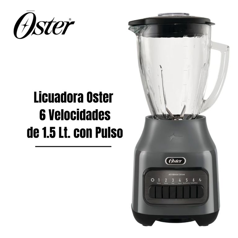 Licuadora 6 Velocidades de 1.5 Lt. con Pulso – BLSTPEG GPB