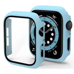 GENERICO - Case bumper protector cMica para Applewatch serie10 42mm Celeste