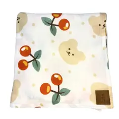 EUBEBE - Manta muselina para bebé modelo osito durazno